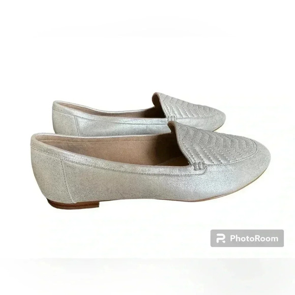 Talbots Ryan Quilted Metallic Loafers Size 8 1/2 - Picture 2 of 10